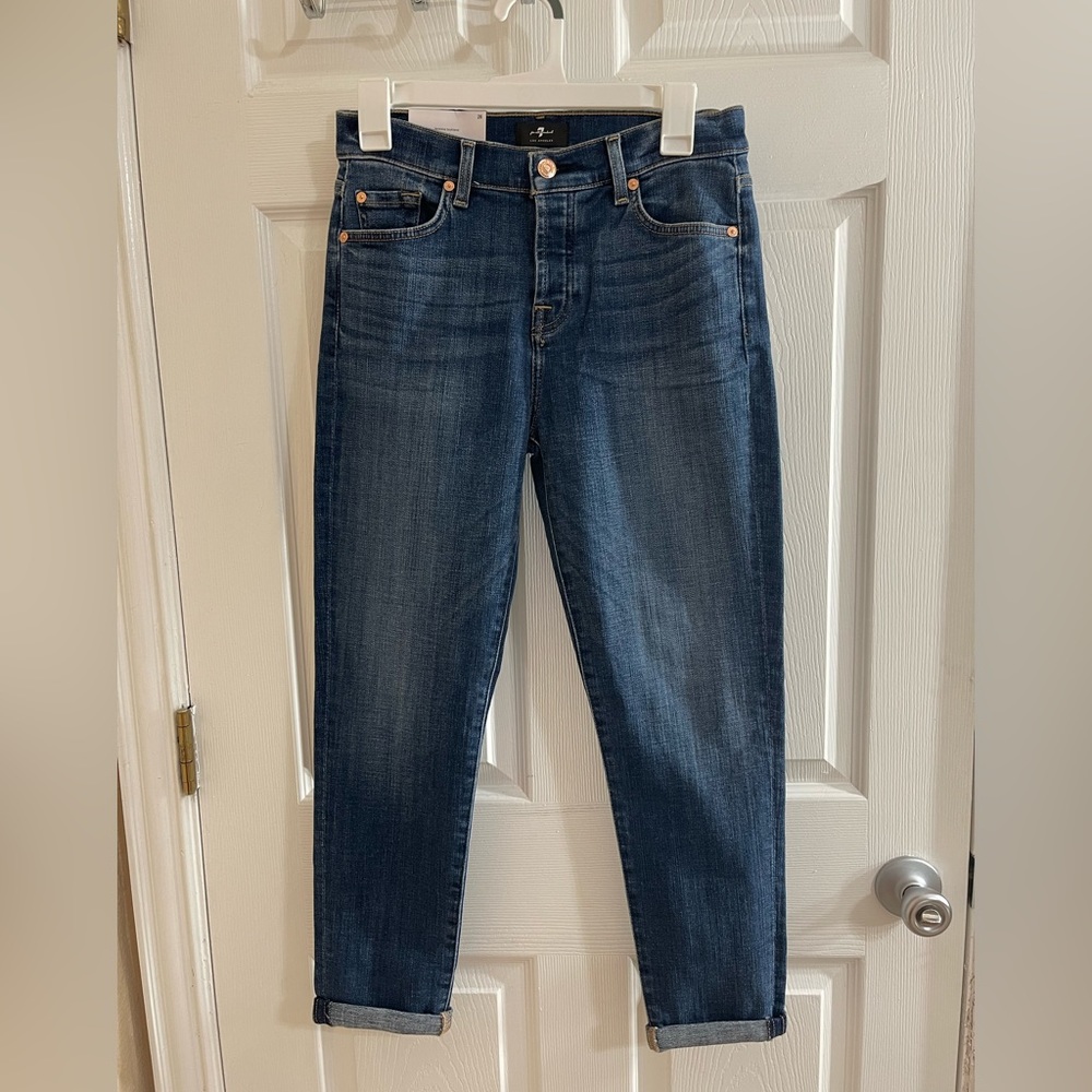 7 For all Mankind Feminine Boyfriend Jeans